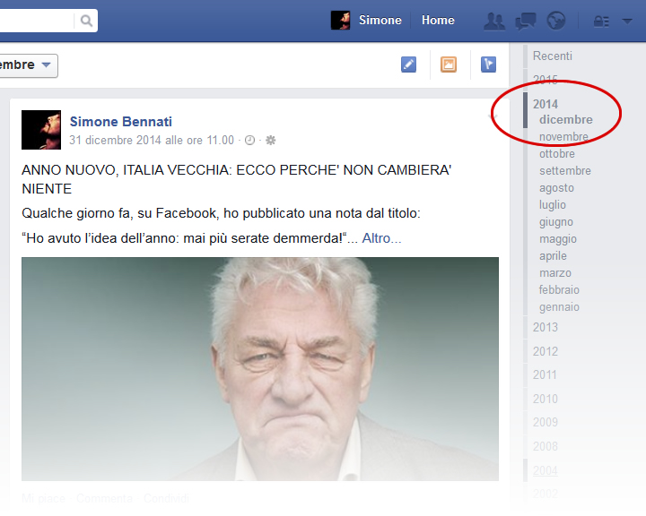 Facebook - Storico