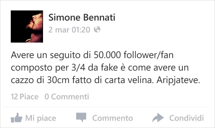 Facebook Status - 2 marzo 2015