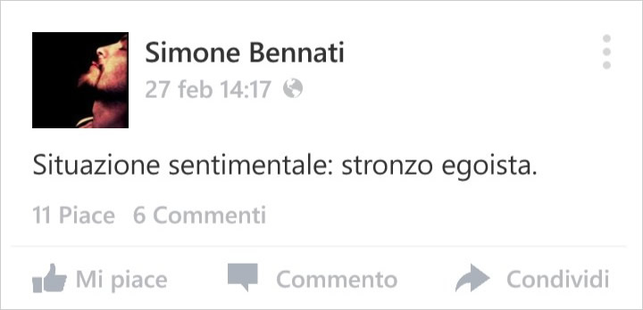 Facebook Status - 27 febbraio 2015