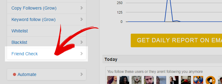 Crowdfire - Friend Check
