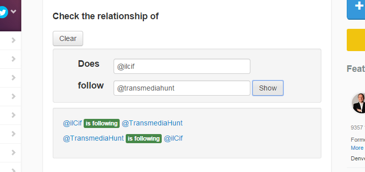 Crowdifire - Relationship Check