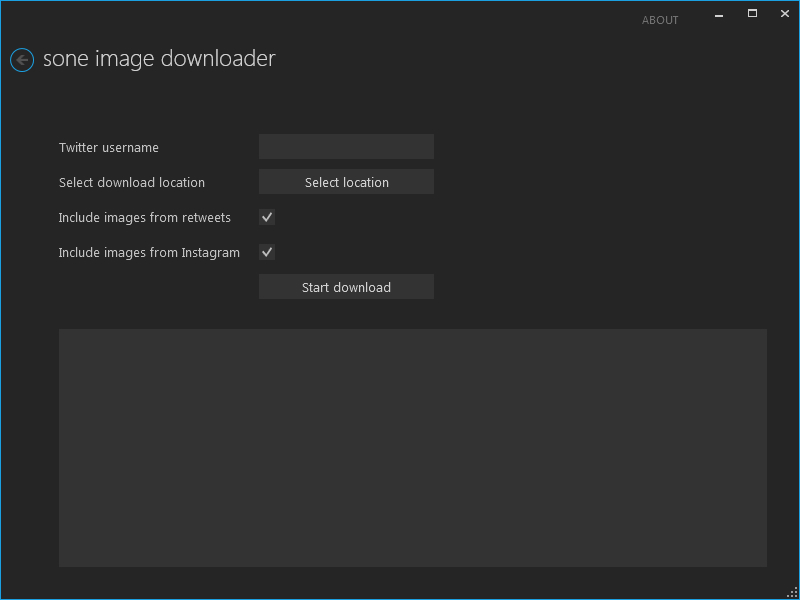 Sone Image Downloader - Screen