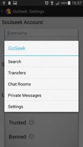 GoSeek - Menu