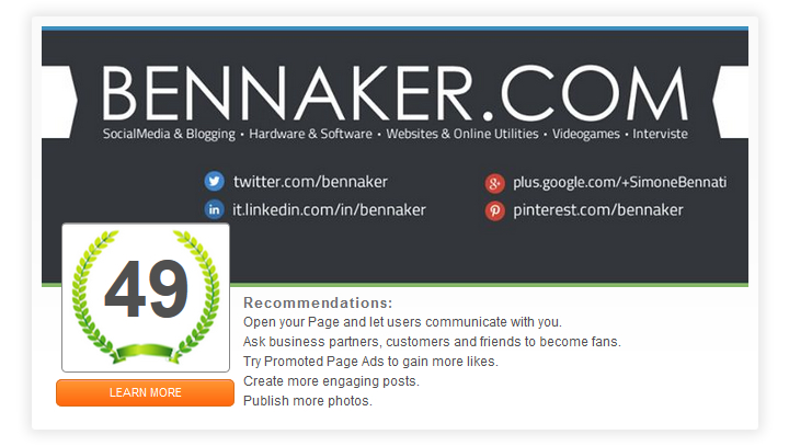 LikeAlyzer - Pagina Facebook Bennaker.com