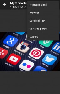 PicFinder - Interazioni con l'immagine