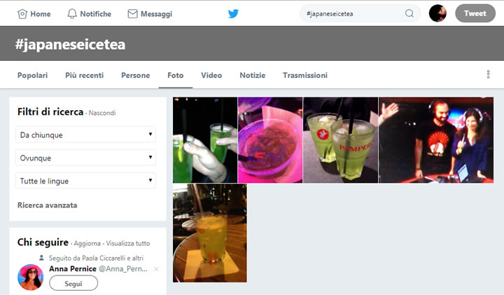 Twitter - Risultati di ricerca