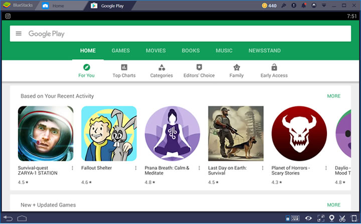 BlueStacks - Google Play