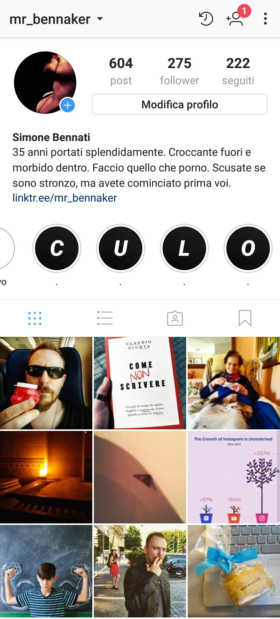 Bennaker - Profilo Instagram