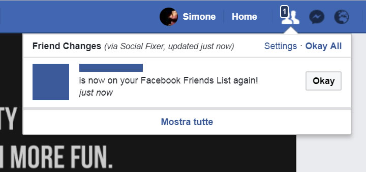 Social Fixer - Friend Changes