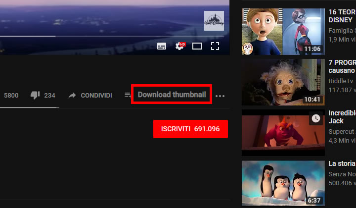 Thumbnail Download - Chrome and Firefox Plugin