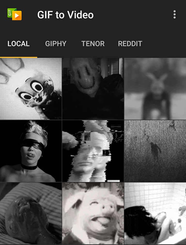 GIF to Video - Select GIF