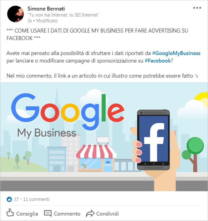 LinkedIn - Google My Business